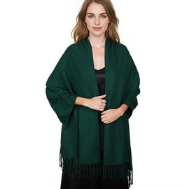 RUI VTRON Pashmina Shawl Wraps for Women Green Large Winter Scarf Soft Shawls and Wraps for Evening Dresses Shawl for Wedding