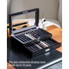 Besforu Wood Pen Display case 24 Slot Fountain Pen Box