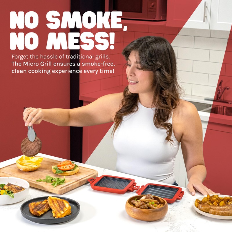 Toastie Maker, Microwave Grill, Sandwich Toaster, 3 Minute Grilled Cheese,