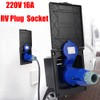KACEPAR 220V 16A RV Hook Up Plug & Socket with