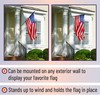 UNCO Aluminum Flag Pole Holder, Heavy Duty Aluminum Mount, Flag