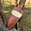 Handmade Sheath Fix Blade Knife Leather Dagger Double Edge Goat