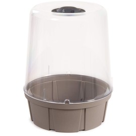 Ondis24 Tomato Greenhouse, Balcony, Cold Frame with Ventilation, Ventilation Openings, Growing Bed for Young Plants (Taupe)