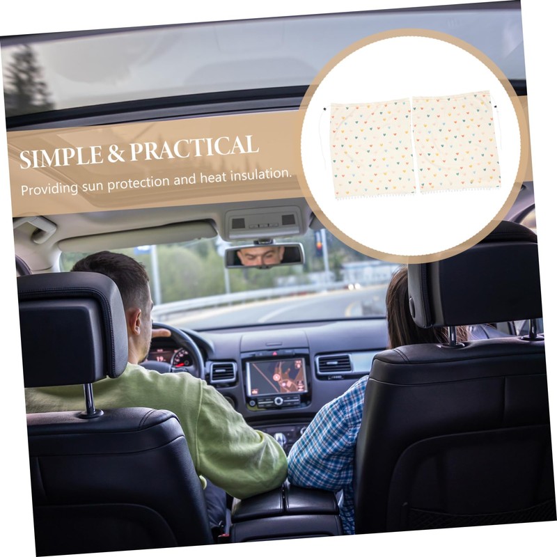 ULTECHNOVO Car Privacy Curtain Breathable Double Gauze Insulated Window Shade