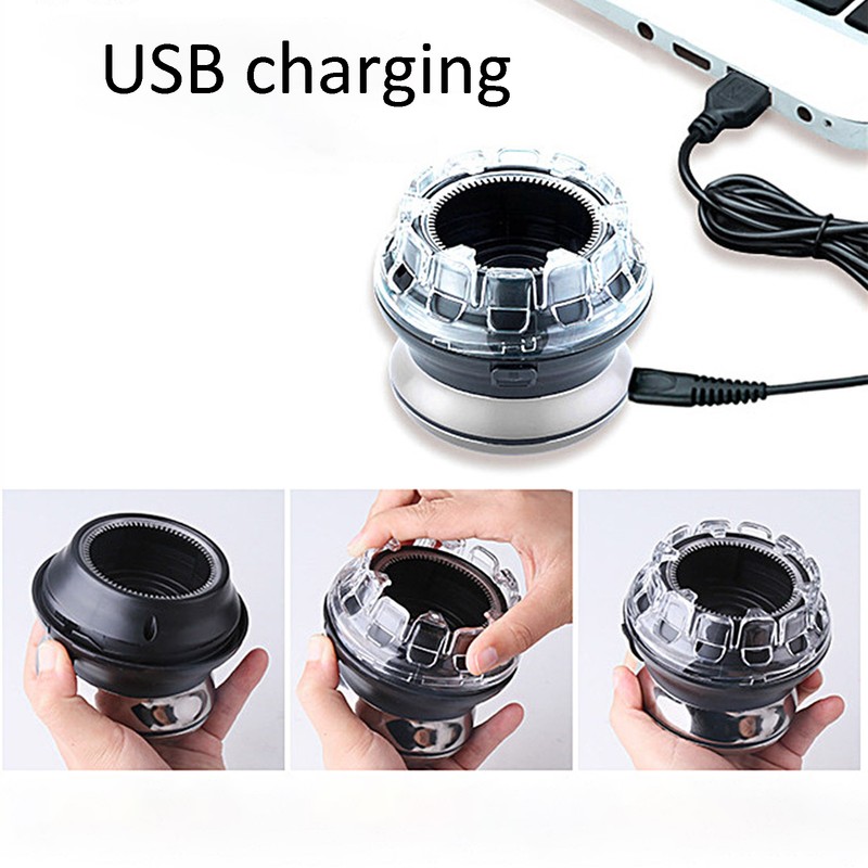 Steel Waterproof Electric Head Hair Shaver Rechargeable High Precision Hair
