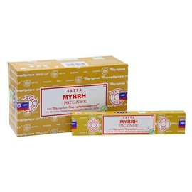 VIE Satya Incense Sticks, 12 Packs x 15g, Myrrh