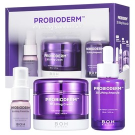 BIOHEAL BOH Probioderm 3D Lifting Skincare Set | Crema hidratante facial antienvejecimiento de noche, ampolla y suero facial en spray | Kit de cuidado