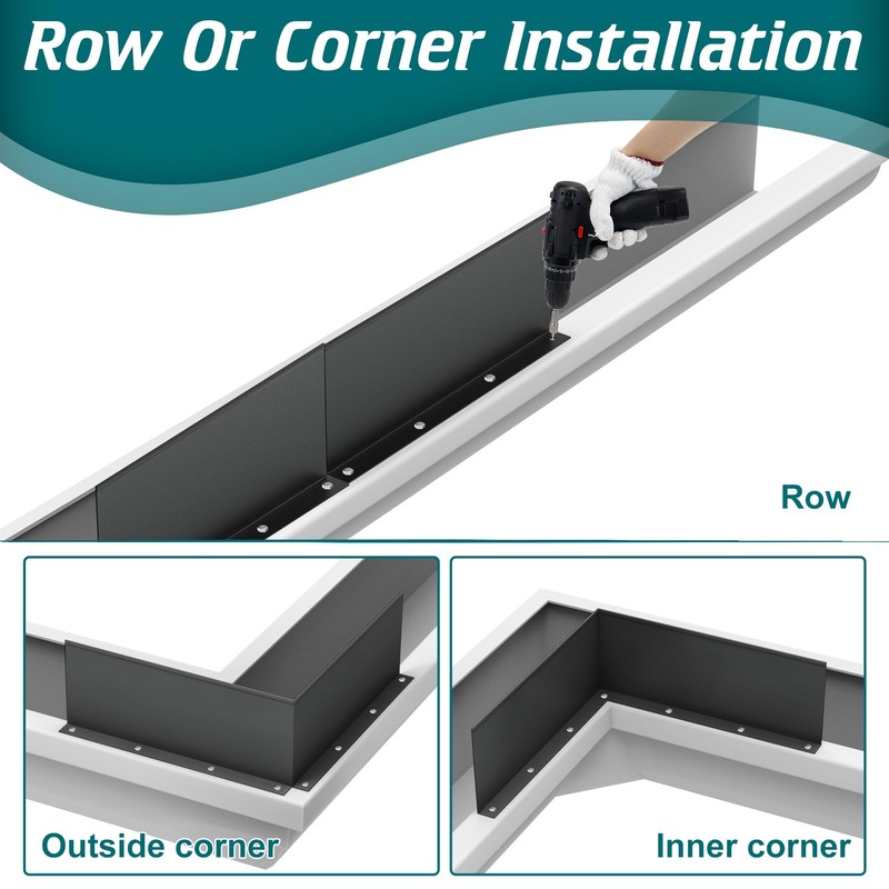 Daisypower 8 Pack Gutter Valley Splash Guards,Rainwater Roof Rain Diverter