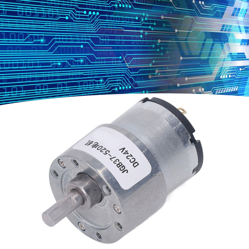 DC Gear Motor Aluminum Alloy Shell Rustproof Low Friction Brass
