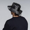 Kangol Rev Bucket Faux Leather Black, M, Plain, Adult, black,