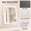 Makeup Mirror with lights, Dimmable Vanity Mirror with 3 Color