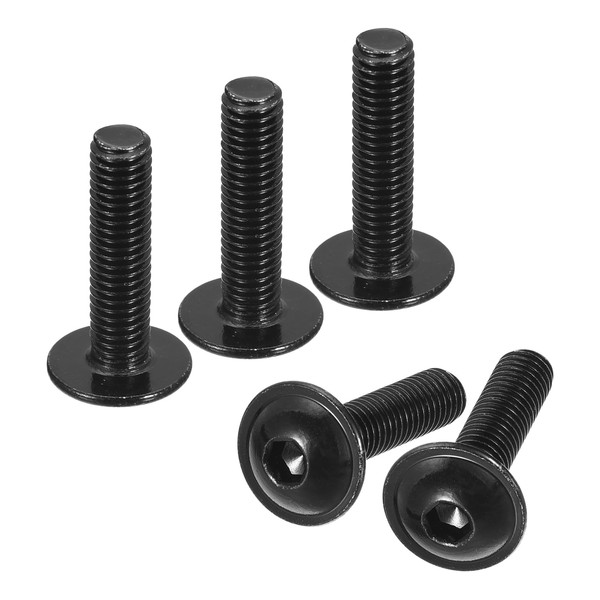 sourcing map Flanged Button Head Socket Cap Screws, 100 Pcs