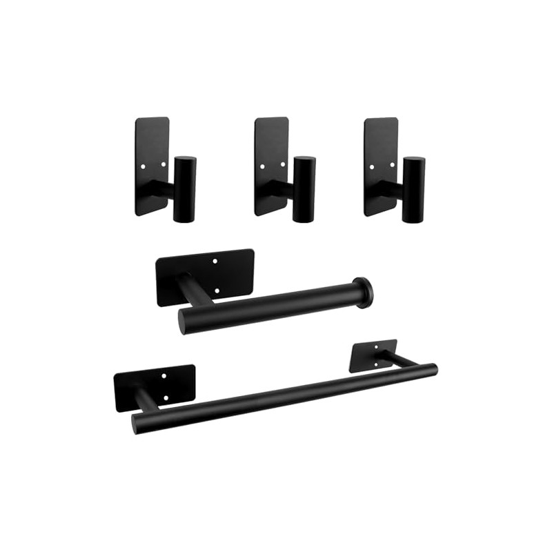 Juego de 5 piezas de accesorios de baño autoadhesivos, juego