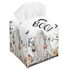 Halloween Pumpkin Ghost Tissue Box Cover, Spooky Bats Tissue Box