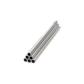6 Chime Bars 14 cm x Diameter 6 mm Hollow Silver