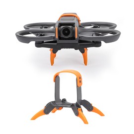 Avata 2 Landing Gear,Landing Gear for DJI Avata 2, Foldable Quick Release Extension Leg for DJI Avata 2 Accessories Extension Heightened Landing Gear Protection Bracket for Avata 2 Drone (Orange Gray)
