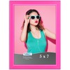 Icona Bay 7x5 Pink Picture Frame, Coloured Solid Wood Scandinavian