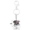 DOWAY Enamel Dragon Dinosaur Keychain Keyring for Bag and Belt