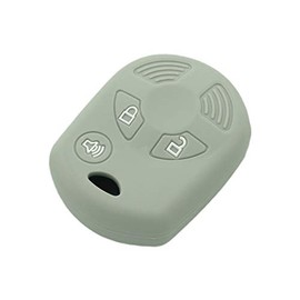 SEGADEN Silicone Cover Protector Case Holder Skin Jacket Compatible with Ford Edge Escape Expedition Explorer F-150 Flex Ranger Windstar 3 Button Remote Key Fob CV2705 Gray