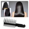 Snblzhef Hair Styling Tool Wide Tooth Anti-Knotting Wet Brush Black