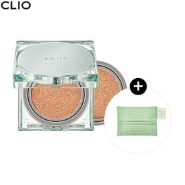 CLIO Kill Cover Skin Fixer Cushion + Pouch Set 3items, Shade:21N Linen