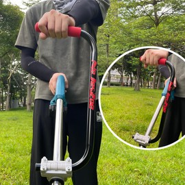 NeJesZoe Ergonomic Trimmer Handle Grip for Weed Wacker Extension Handle, Ergonomic String Trimmer Handle Lawn Trimmer Grips with Bracket Clamp for String Trimmer, Lawn Care, Landscaping (Black)