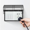 NUOBESTY Waterproof Socket Protective Cover Double-Position Adhesive Electrical Outlet Protector