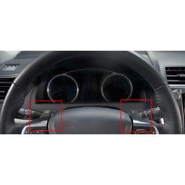 iJDMTOY JDM Style Sports Red Aluminum Larger Paddle Shifter Extension Compatible with Toyota 2009-2017 Camry (XV50), 2014-2018 Corolla (E170)