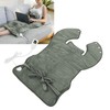 Back Heating Pad Dark Grey Soft Plush Hands Free Design