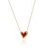 UniLogue Preference Exquisite Design Dainty Red Heart Choker Chain for