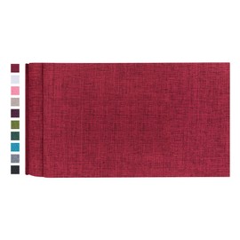 Mublalbum Small Photo Album 4x6 100 Photos Linen Cover Picture photo Book with 100 Horizontal Pockets for Family Anniversary Wedding Baby (Red)