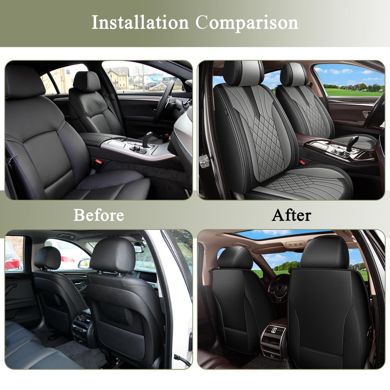 IKABEVEM Car Seat Covers Front Pair for Lexus NX 300/200t