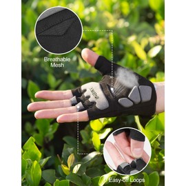 INBIKE Cycling Gloves Men's Half Finger Men's Cycling Gloves MTB Leisure Summer Cycling Gloves Fingerless for Cycling Mountain Bike Cycling Road Bike Black M