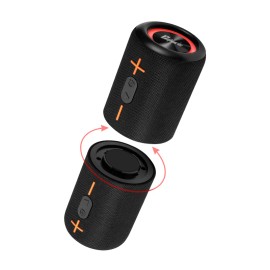 2 in 1 Dual Splittable BT5.3 Speaker, IPX6 Waterproof Blue-tooth Speaker Stocking Stuffers for Men Women Teens Boys Girls,24Hcolor: Black