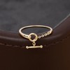 925 Sterling Silver OT Clasp Knot Rings for Women Link