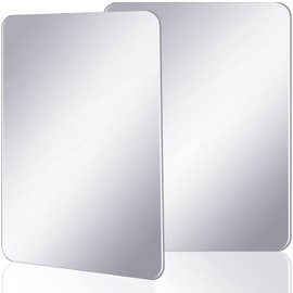 craftshou 2 Pieces Magnetic Locker Mirror 4.3x4.3 Inch Rectangular Locker Mirror Locker Magnetic Mirror for Home Office Cabinet School Locker Wall Mirror