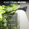 Wagan EL8570 1000 Lumens Outdoor LED Solar Wall Light Waterproof