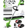 Electric Weed Wacker Battery Powered, Cordless Weed Eater with Metal