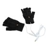 USB Heated Gloves Full Half Fold Back Warm Heated Winter