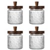 MQMCPDS Vintage Glass Jars with Airtight Wood Lids & Handles