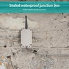 Pack of 2 Waterproof Junction Boxes, Surface-Mounted Waterproof IP65, Electronic