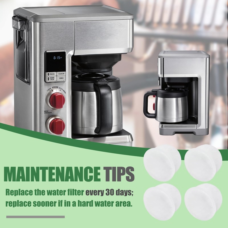 12-Pack Water Filter Pods for Wolf Gourmet Coffee Maker, Replacement
