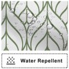 Ruelvth Green and White Shower Curtain, Modern Aesthetic Sage Green