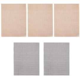 BBAOO Grill Grid, 5-Piece Set Grill Mesh, Non-Stick Grill Net, Grill Mats for Charcoal, BBQ Grill Mat, Reusable, Suitable for Charcoal Grills, Gas Grills (40 x 33 cm)