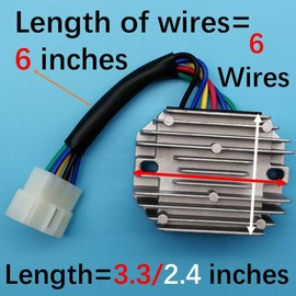 Tuzliufi Voltage Regulator Compatible with Kubota ZD18 ZD21 RTV500 185530 RS5101 1822D 718D 721D 721G RP201-53710 64600 15351-64601 15351-64603 15531-64601 19267-64600 19267-64600 RP201-53710 Z254