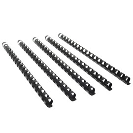 Rayson Plastic Comb Binding Spines, 9/16in. 19-Ring, 105-Sheet Capacity, Black Comb Binding Spines, Max. Binding Letter Size Paper, Box of 100
