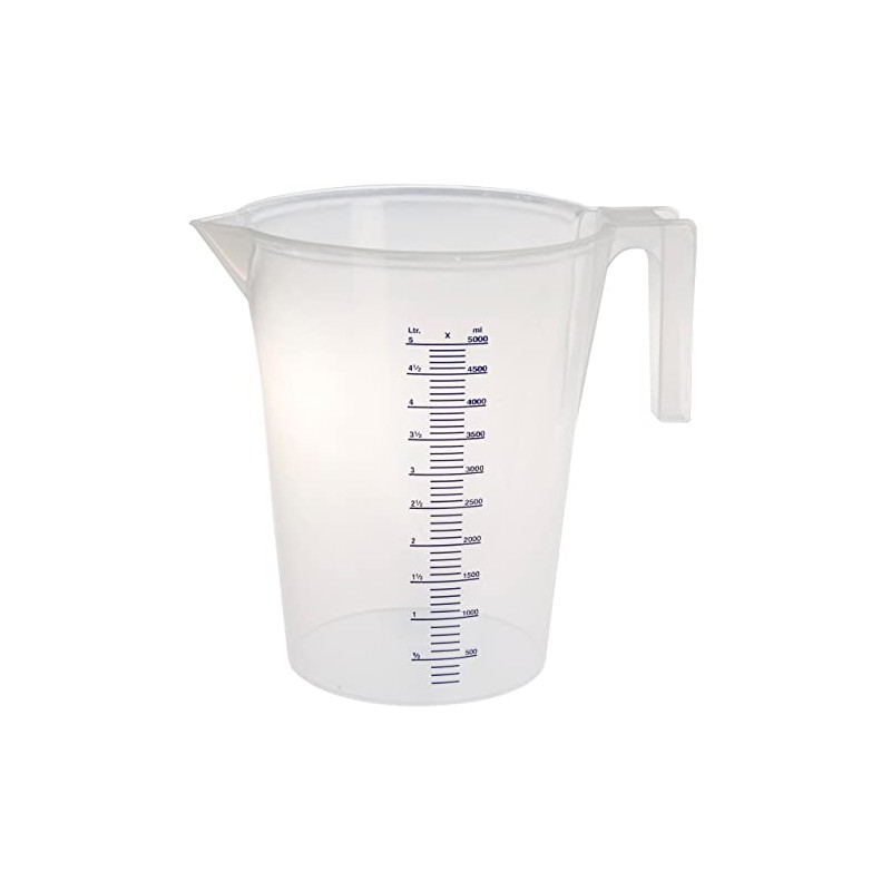 Heavy Duty Measuring Jug 5 litres Lightweight Strong Durable