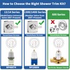 Replacement for Delta Faucet Ashlyn 14 Series Single-Function Shower Valve
