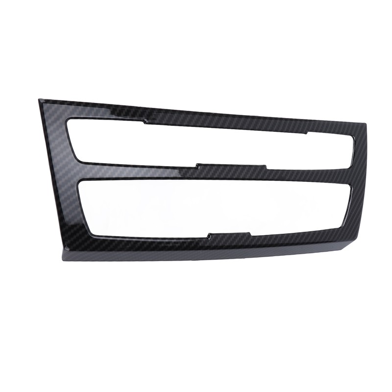 Air Conditioning Button Frame Carbon Fiber Texture Panel Trim Replacement
