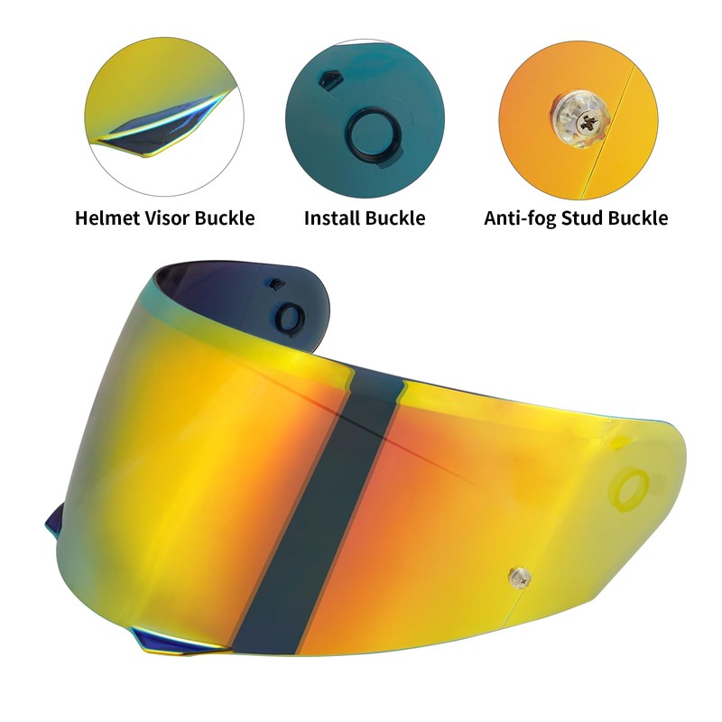 VCOROS I90 Helmet Shield Replacement, I90 Helmet Visor Shield Compatible